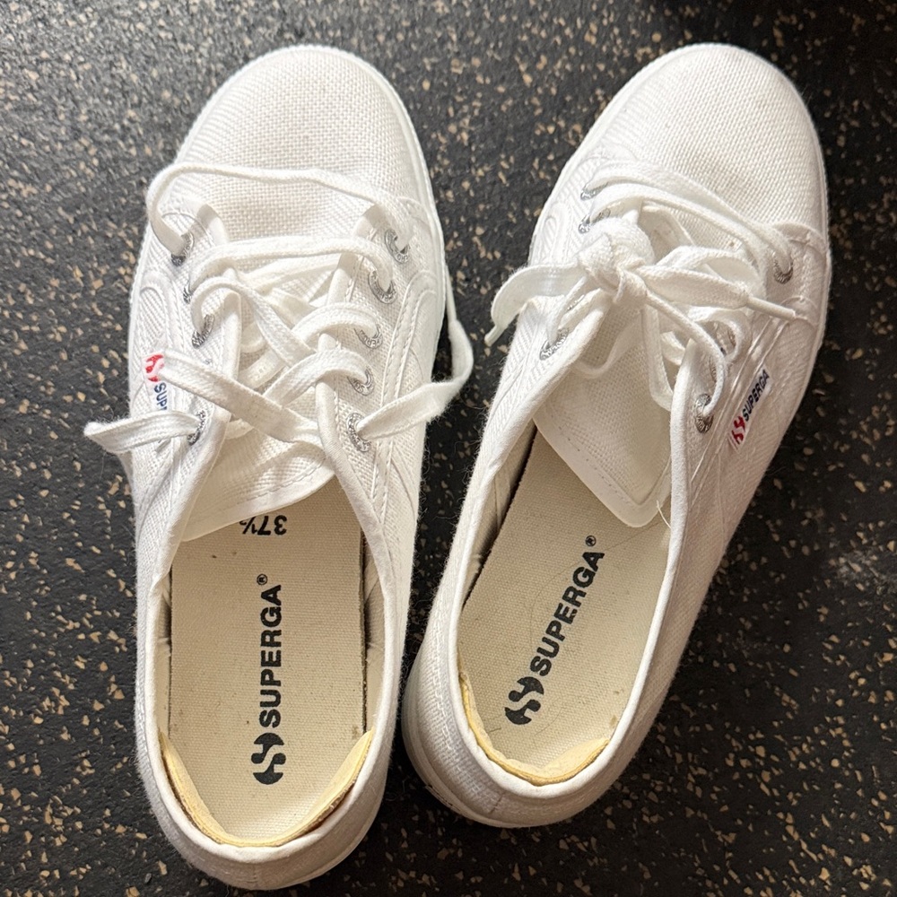 Superga Women's Classic White Sneakers